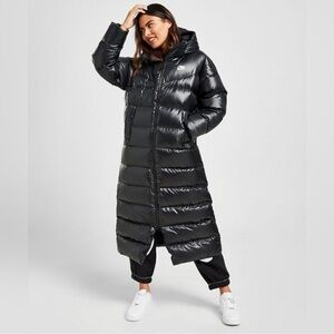 Nike Black Quilted Puffer Jacket with Hood Size XL